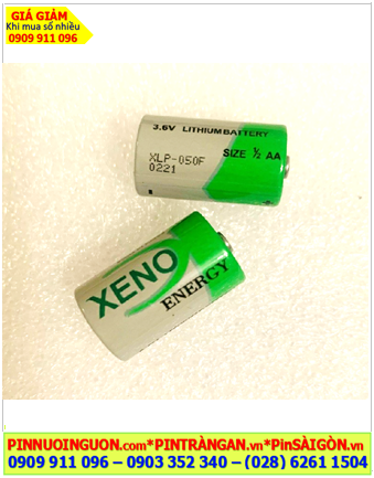 XENO XLP-050F; Pin nuôi nguồn XENO XLP-050F lithium 3.6v 1/2AA 1200mAh _Xuất xứ Hàn Quốc